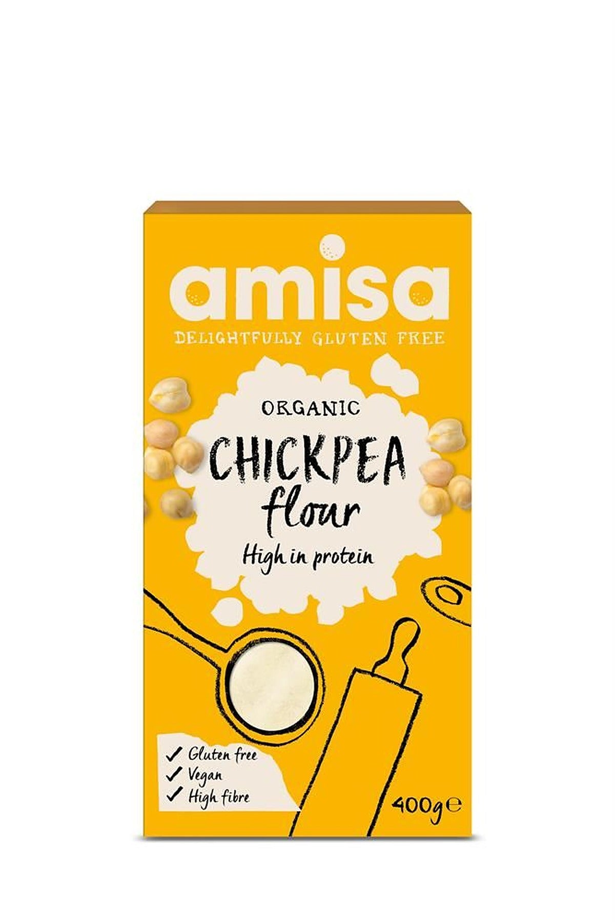 Amisa Chick Pea Flour Gluten Free Organic 400g
