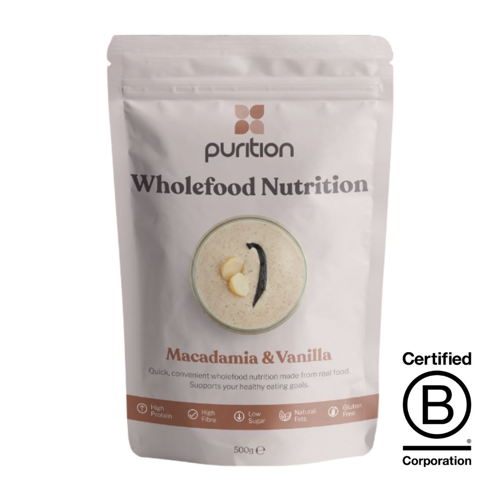 Purition Wholefood Nutrition Macadamia & Vanilla 500g