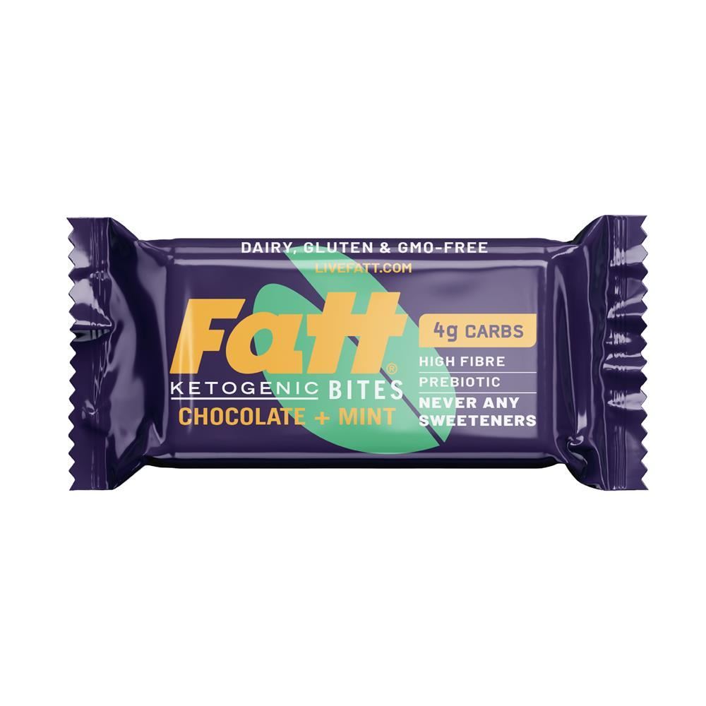 Fattbar Chocolate & Mint Keto Bites 35g - 8 Pack