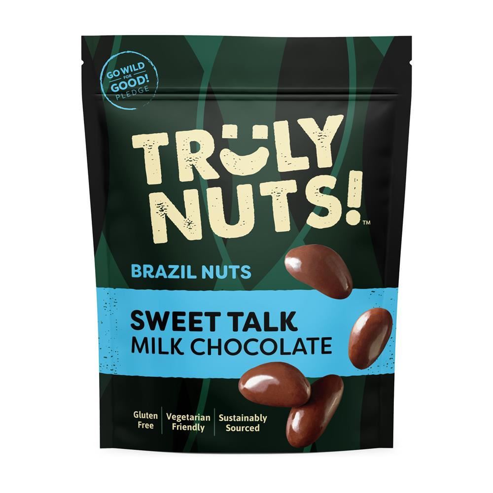 Truly Nuts! Belgian Milk Chocolate Brazil Nuts 120g - 8 Pack