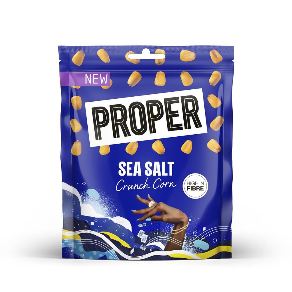 Proper Crunch Sea Salt Crunch Corn 125g - 8 Pack