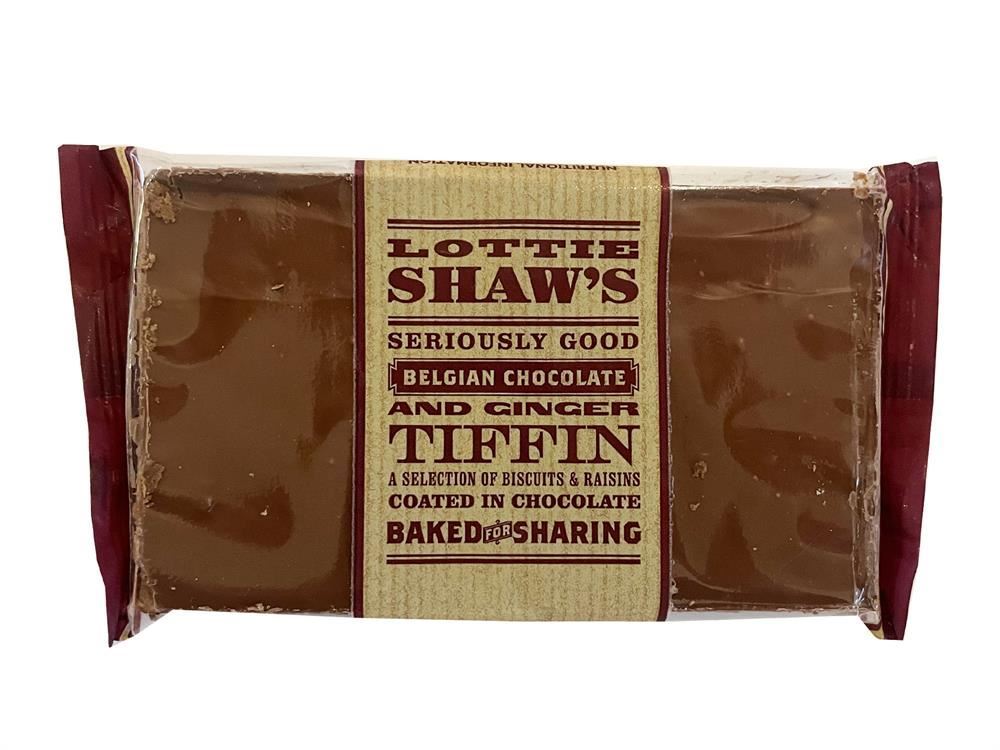 Lottie Shaw's Baked for Sharing Choc Ginger Tiffin 300g - 6 Pack
