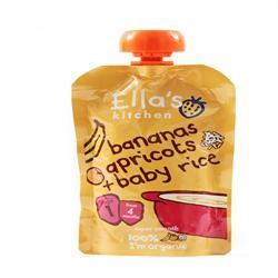 Ellas Kitchen Stage 1 Baby Rice - Banana & Apricot 120g - 7 Pack