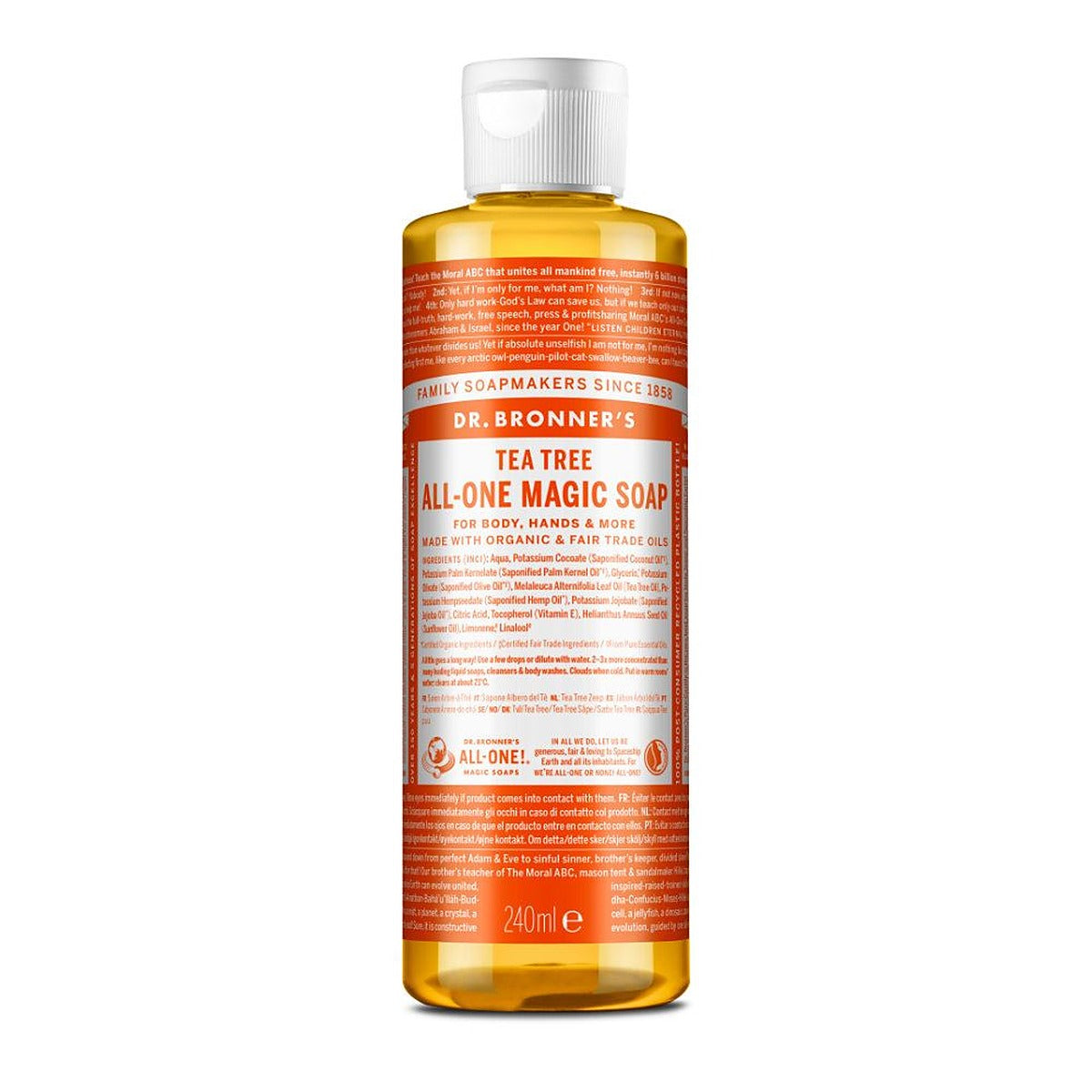 Dr Bronner Tea Tree All-One Magic Organic Soap 240ml
