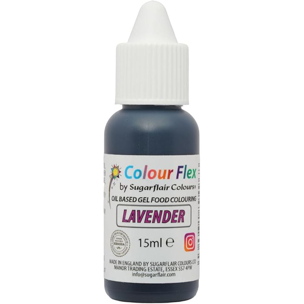 Sugarflair Colour Flex Oil Based Food Colouring Gel 15ml - All Colour