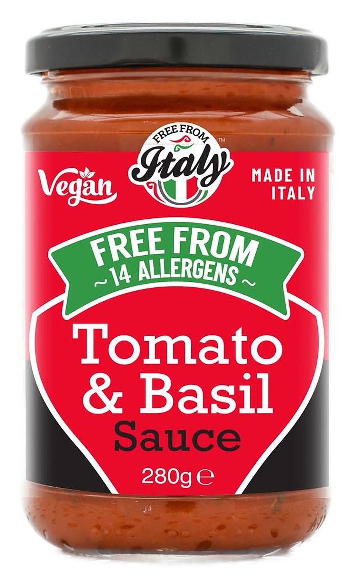 Free From 14 Vegan Tomato Basil Pasta Sauce 280g - 2 Pack