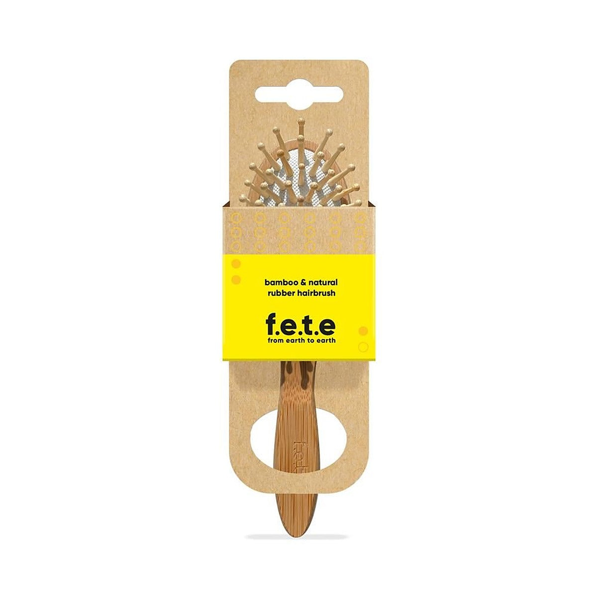 From Earth to Earth Round Small Bamboo Brush (18cm x 5cm) 1 Unit