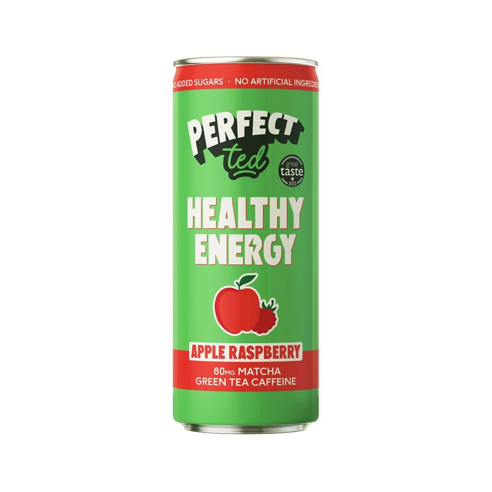 PerfectTed Natural Energy - Apple Raspberry 250ml - 3 Pack