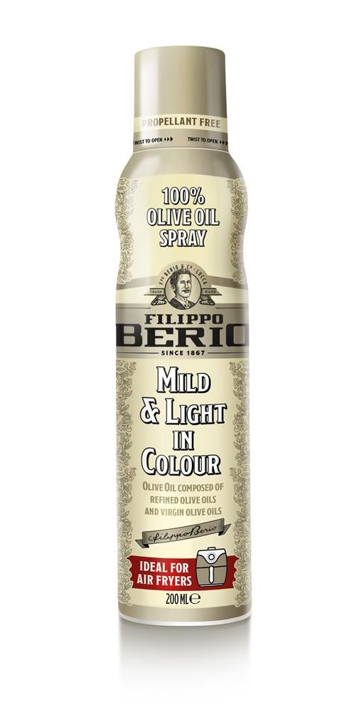 Filippo Berio Mild & Light Olive Oil Spray 200ml - 6 Pack