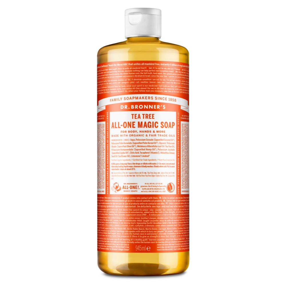 Dr Bronner Organic Tea Tree All One Magic Castile Liquid Soap 945 ml