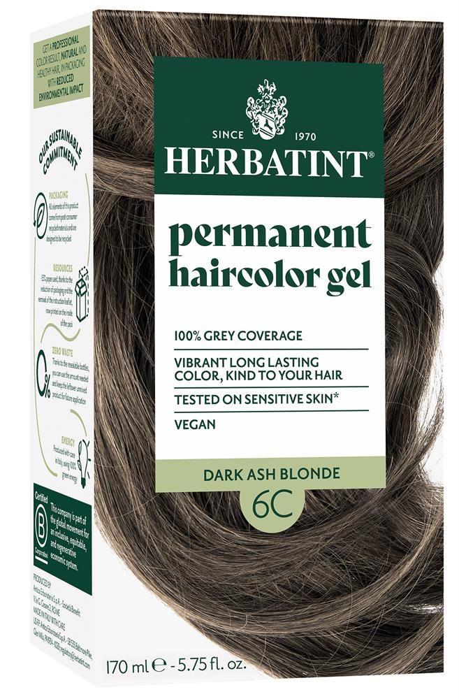 Herbatint Dark Ash Blonde Hair Colour 6C 170ml