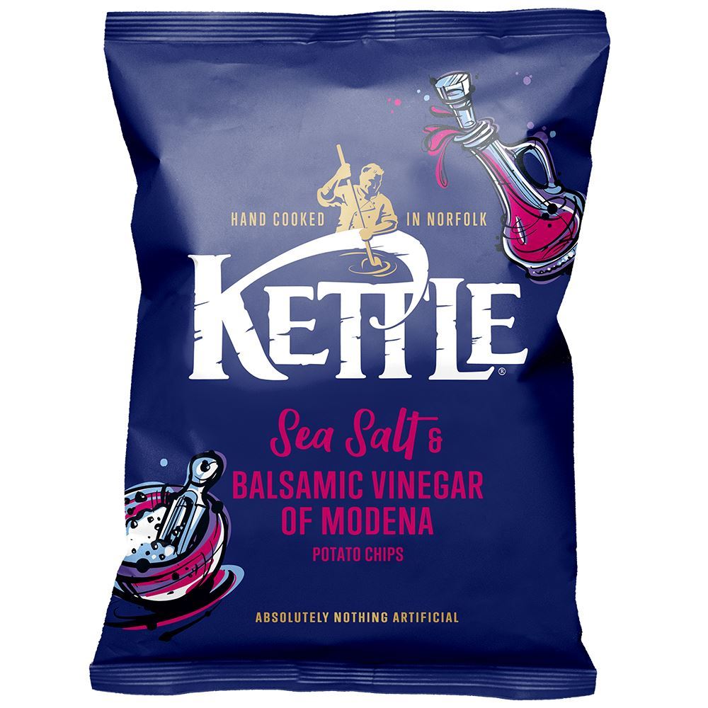 Kettle Sea Salt & Balsamic Vinegar of Modena 130g - 12 Pack
