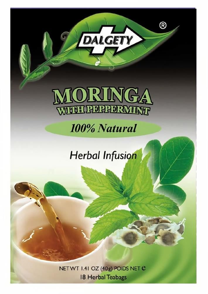 Dalgety Teas Moringa Peppermint 18 Teabags - 6 Pack