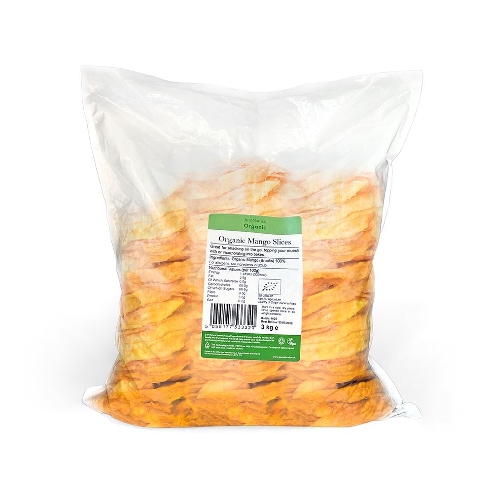 Just Natural Organic Organic Mango Slices 3kg