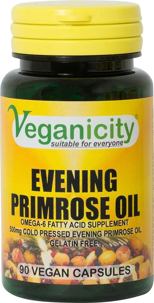 Veganicity Cold Pressed Evening Primrose Oil 500mg 90 Vcaps