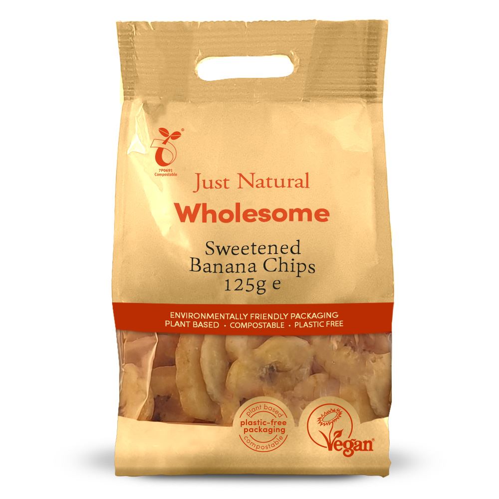 Just Natural Wholesome Banana Chips 125g