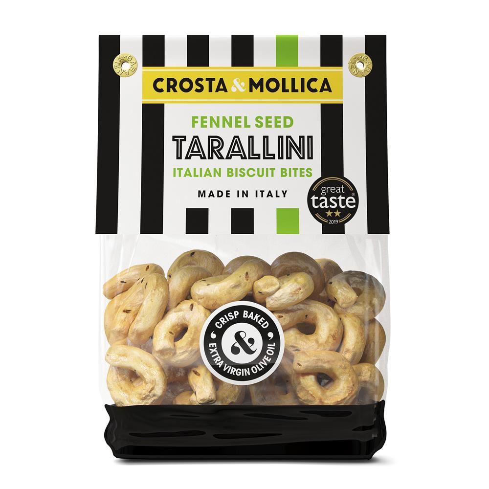 Crosta Mollica Crosta & Mollica Tarallini Fennel Seed 180g - 8 Pack