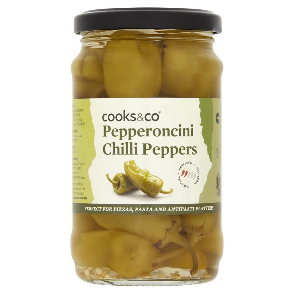 Cooks and Co Cooks & Co Green Pepperoncini Peppers 280g