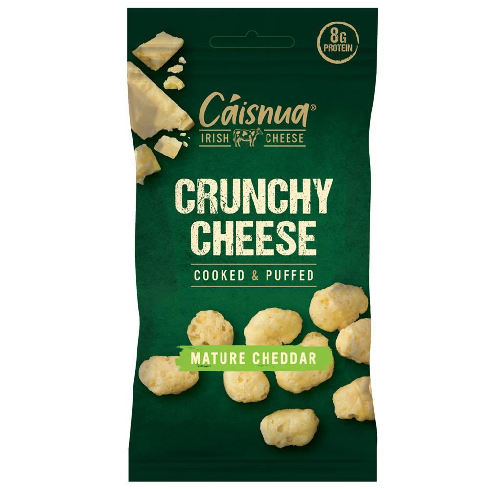 Caisnua Mature Cheddar Crunchy Cheese Cooked and Puffed 20g - 10 Pack
