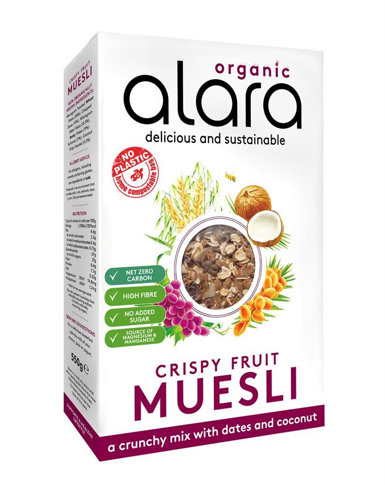 Alara Crispy Fruit Muesli Organic 550g
