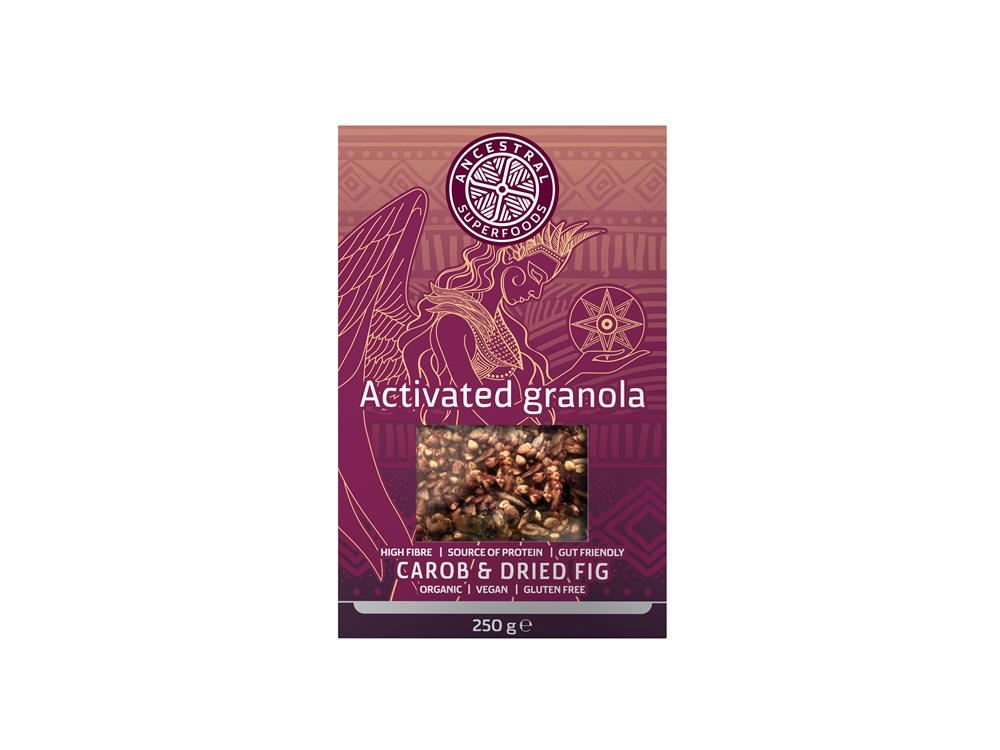 Ancestral Superfoods Activated Granola Carob & Dried Fig 250g