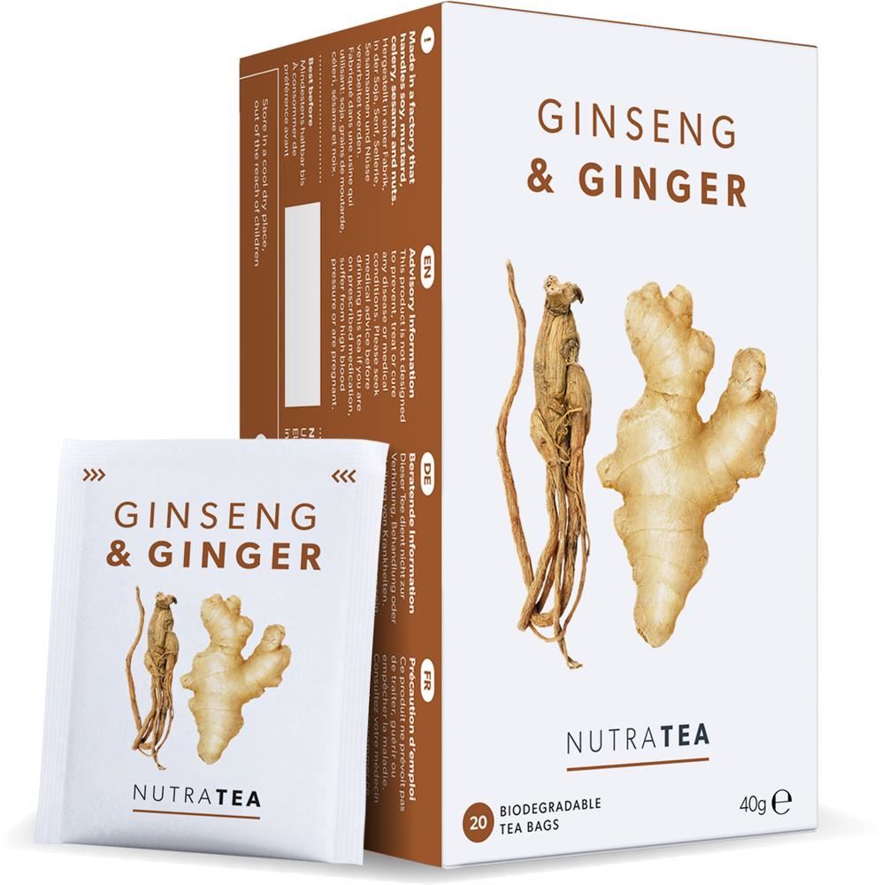 Nutratea Ginseng & Ginger 20 Tea Bags