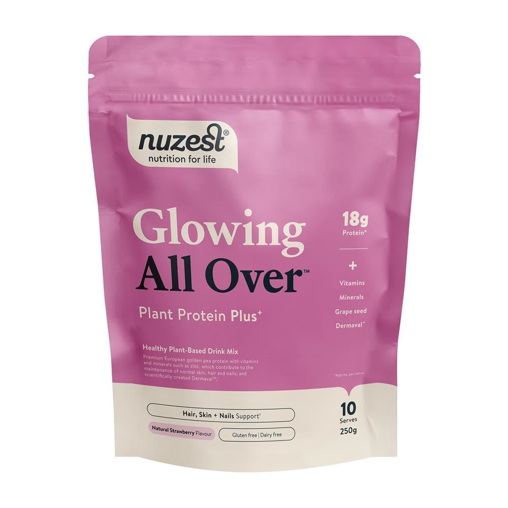 Nuzest Protein Plus Glowing All Over Strawberry 300g