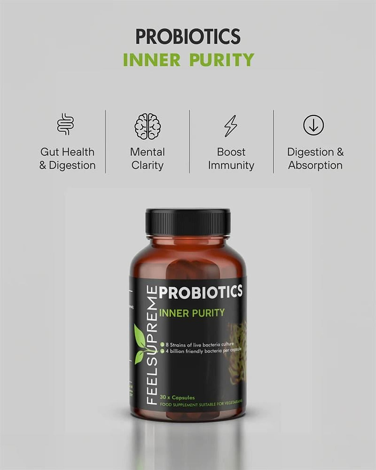 Feel Supreme Probiotics 30 Capsules