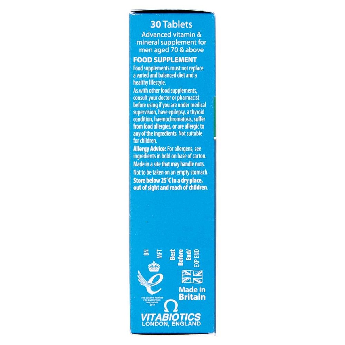Vitabiotics Wellman 70+ - 30 Tablets - image 3