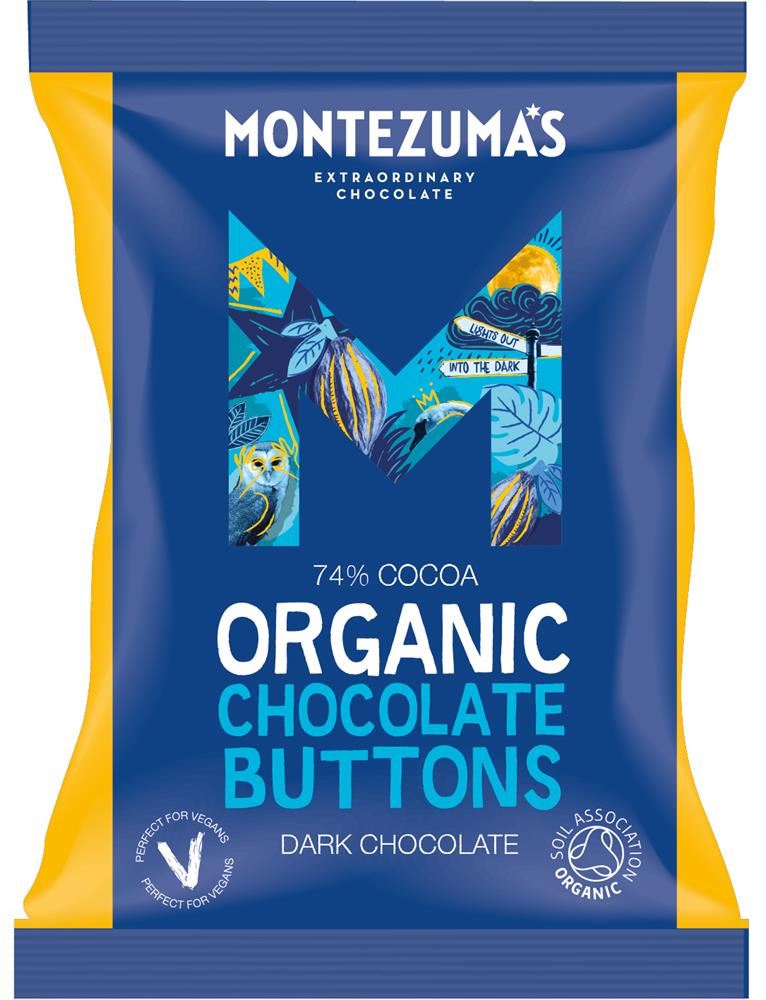 Montezumas Chocolate Organic Dark Chocolate Buttons 120g