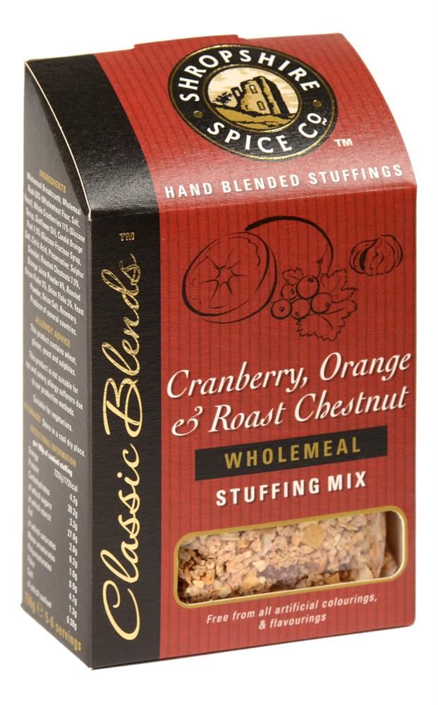 Shropshire Spice Cranberry Orange & Roast Chestnut Wholemeal Stuffing 150g