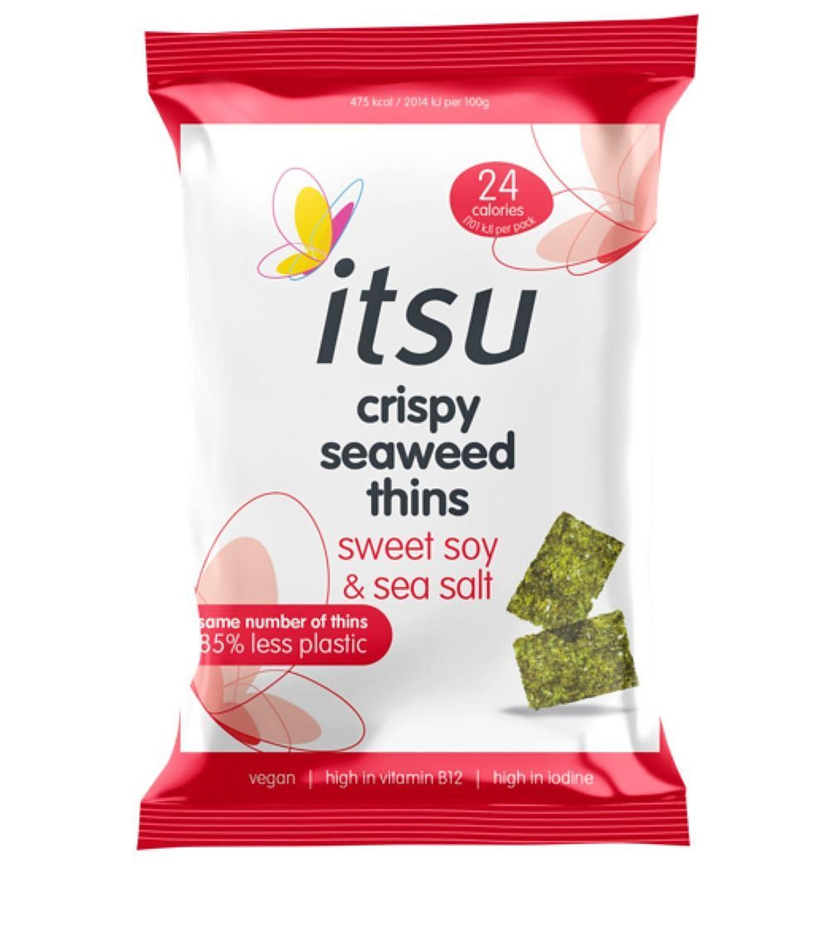 Itsu Sweet Soy & Sea Salt Crispy Seaweed Thins 5g - 20 Pack
