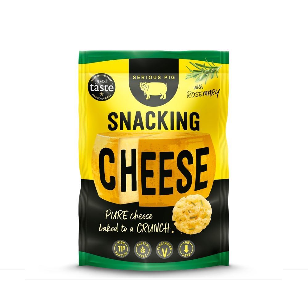 Serious Pig Snacking Cheese with Rosemary 24g - 12 Pack