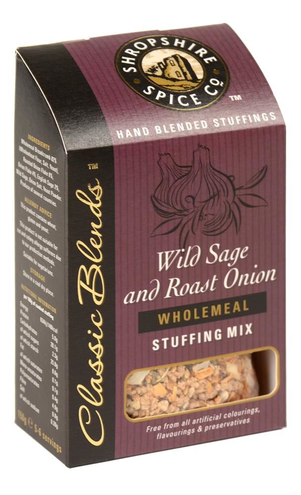 Shropshire Spice Wild Sage & Roast Onion Wholemeal Stuffing 150g