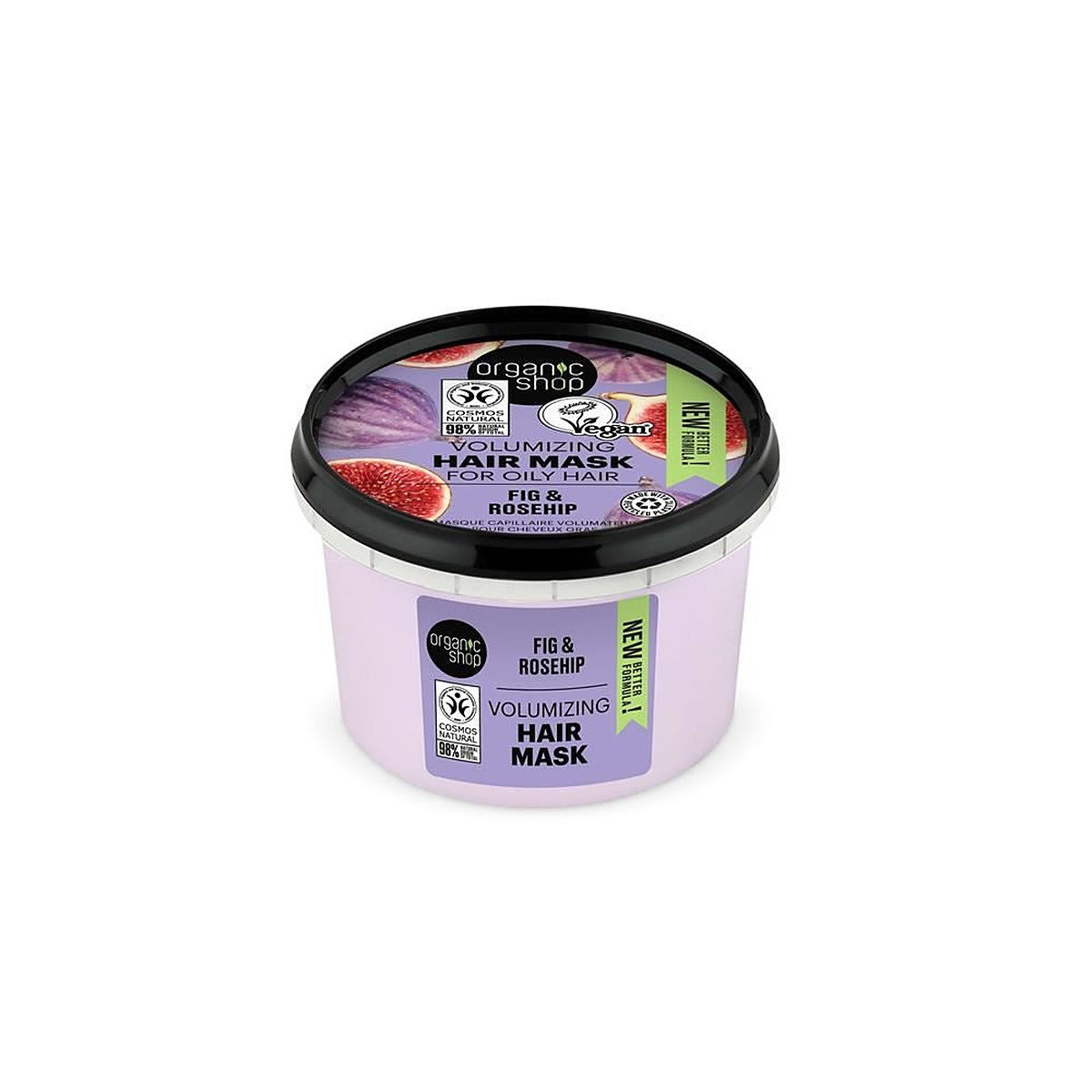 Organic Shop OS Volumizing Hair Mask for Oily Hair Fig & Rosehip 250ml