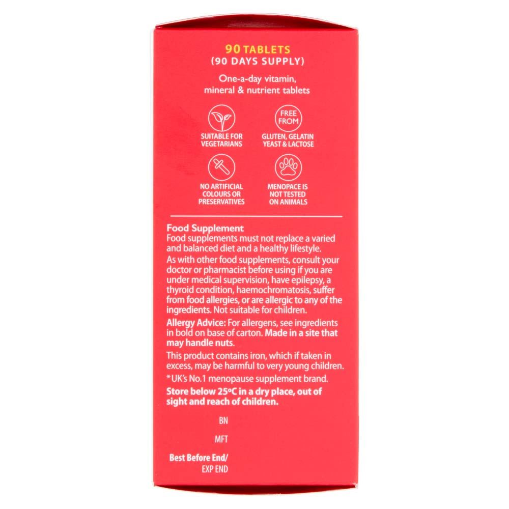Vitabiotics Menopace Original - 90 Tablets