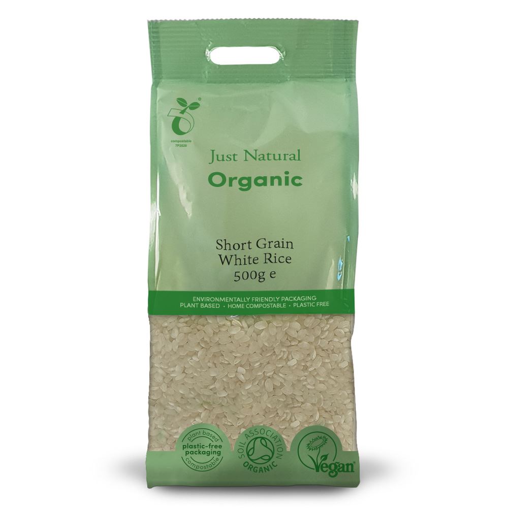 Just Natural Organic Organic Short Grain White Rice 500g
