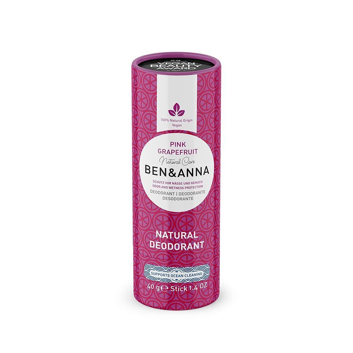 Ben and Anna Ben & Anna - Pink Grapefruit Deodorant 40g