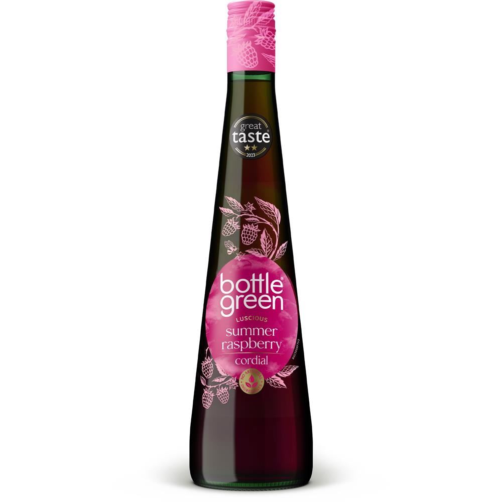 Bottle Green Plump Summer Raspberry Cordial 500ml
