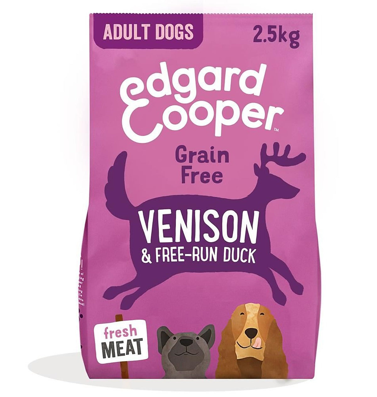 Edgard and Cooper Dry Dog Food Fresh Venison & Free-Run Duck 2.5kg