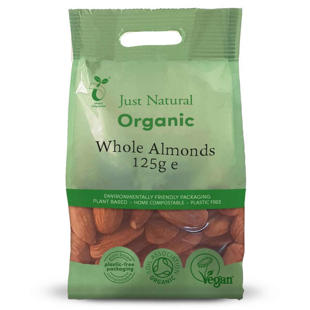 Just Natural Organic Organic Almonds Whole 125g