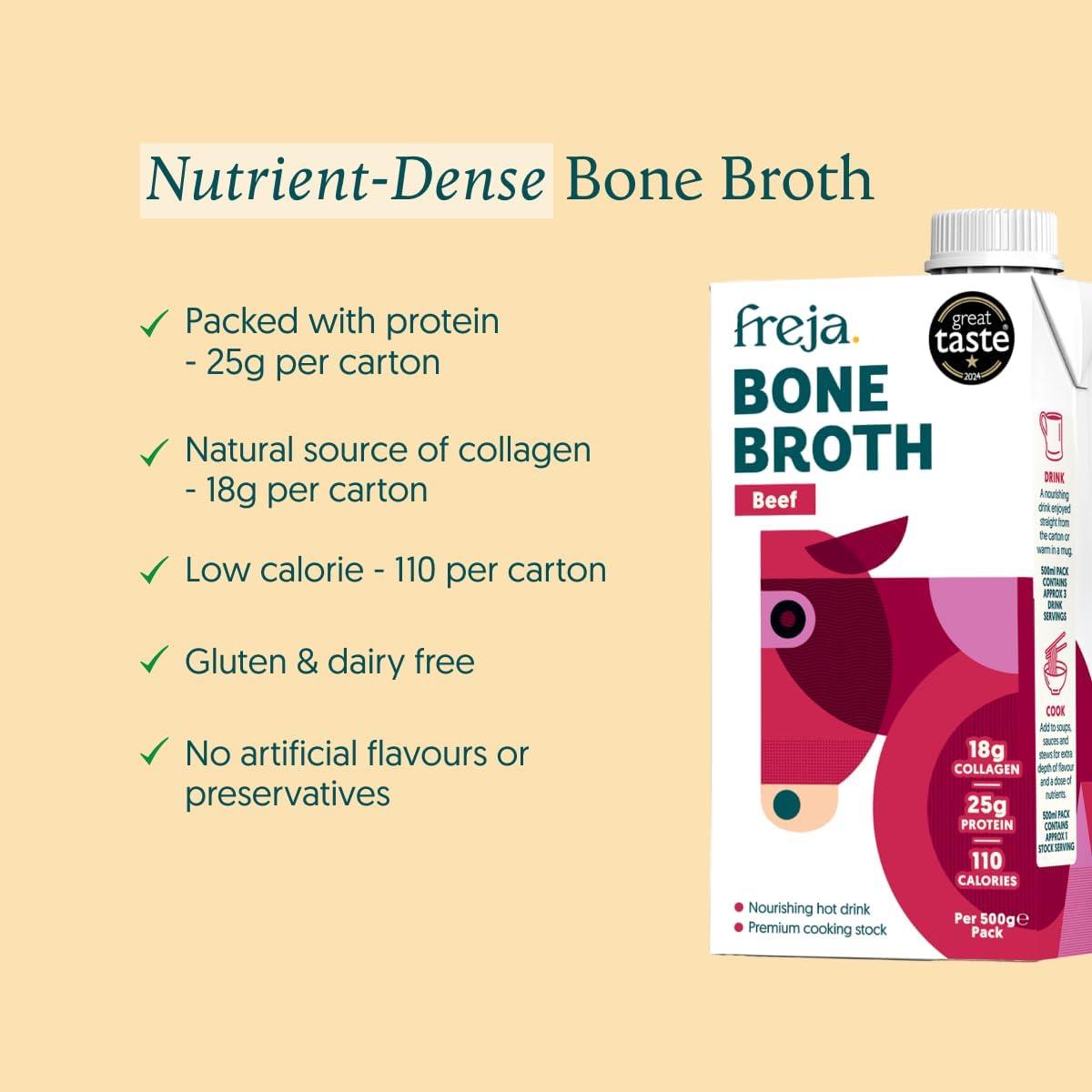 Take Stock Freja Beef Bone Broth 500ml - 6 Pack