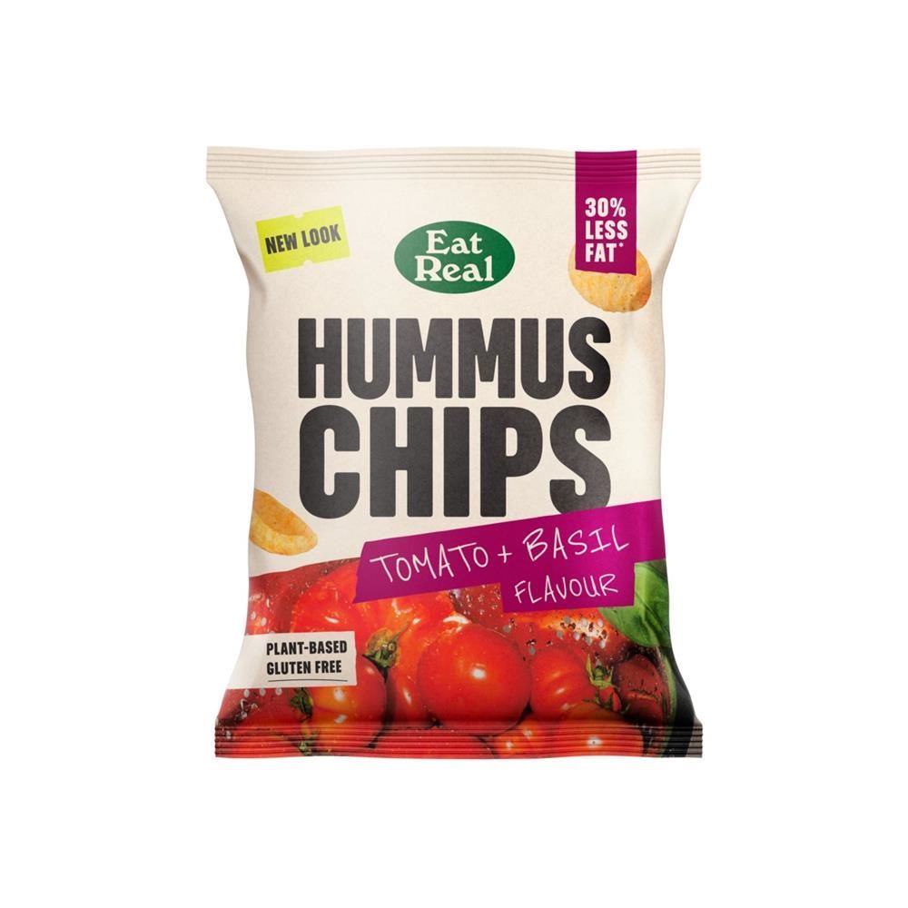 Eat Real Hummus Chips Tomato & Basil 45g - 6 Pack