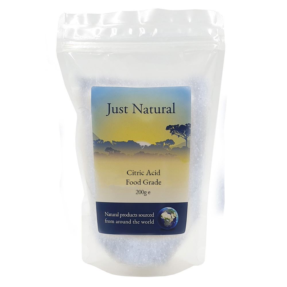 Just Natural Speciality Citric Acid - Food Grade 200g