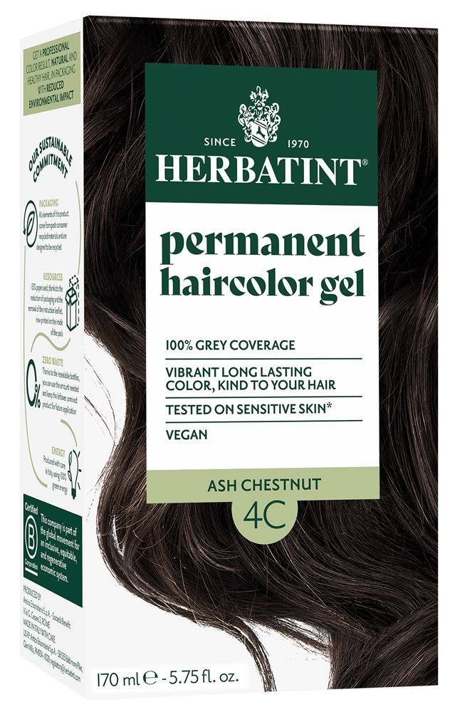 Herbatint Ash Chestnut Ammonia Free hair Colour 4C 170ml
