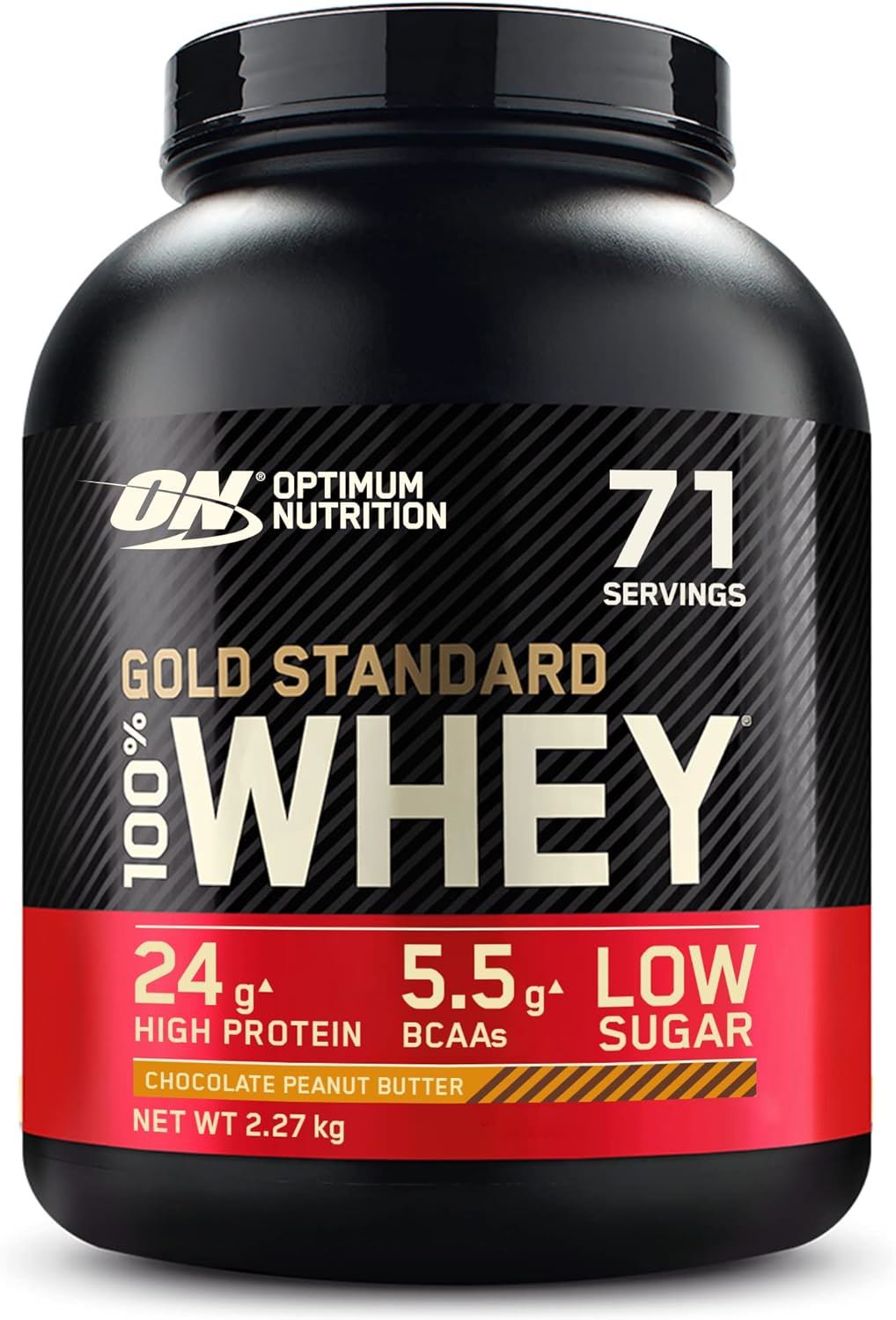Optimum Nutrition Gold Standard 100% Whey Protein Powder - 900g/2.2kg/4.5kg