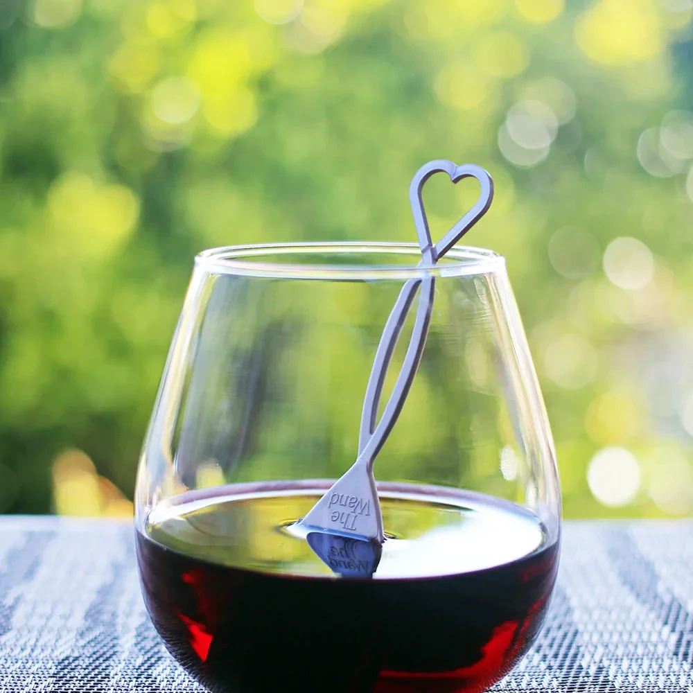 PureWine The Wand 1-Pack Wine Purifier - Silver