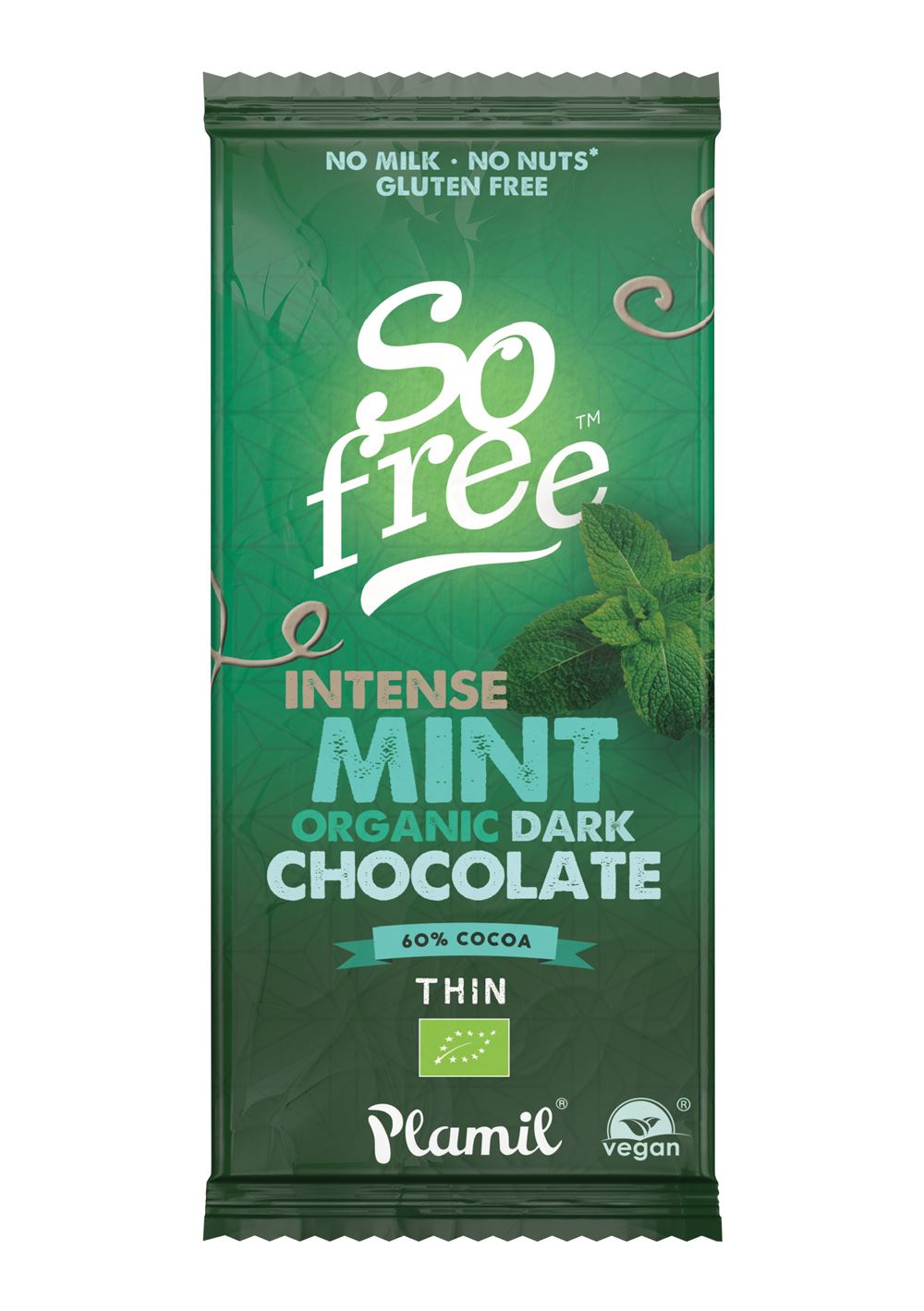 Plamil So Free Intense Mint Chocolate Organic 80g