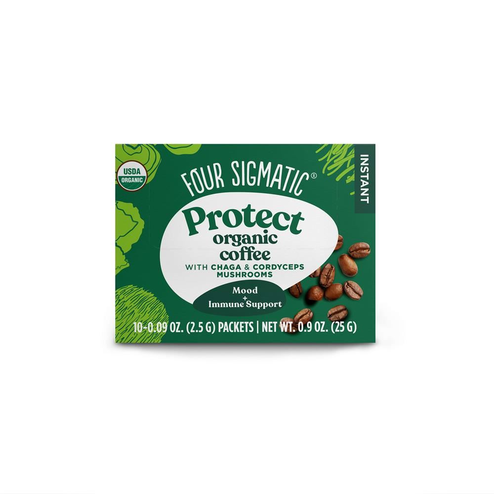 Four Sigma Foods Protect Mushroom Coffee Chaga & Cordyceps 10 sachets