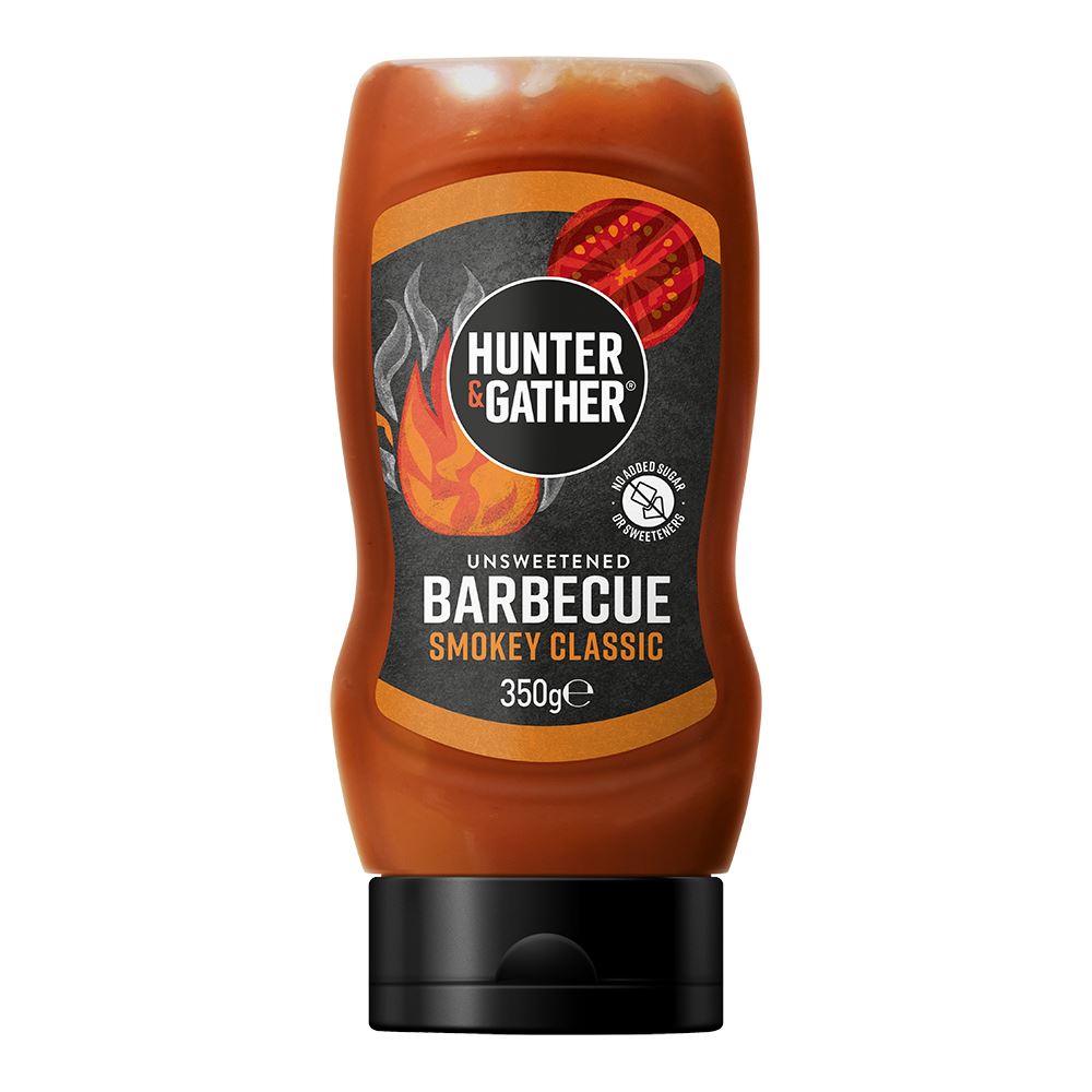 Hunter and Gather Hunter & Gather Unsweetened BBQ sauce - Squeezy - 350g